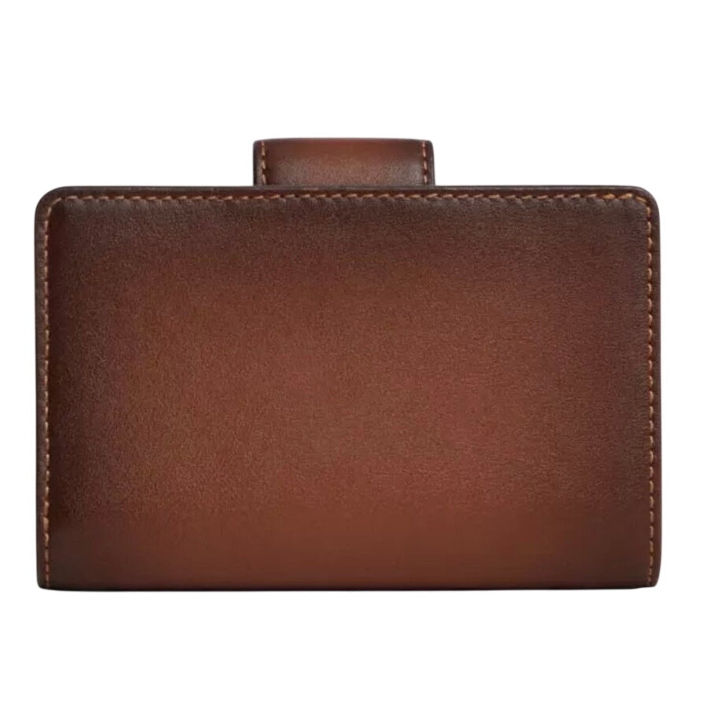 Coach Ombre Brown Med Corner zip wallet NWT