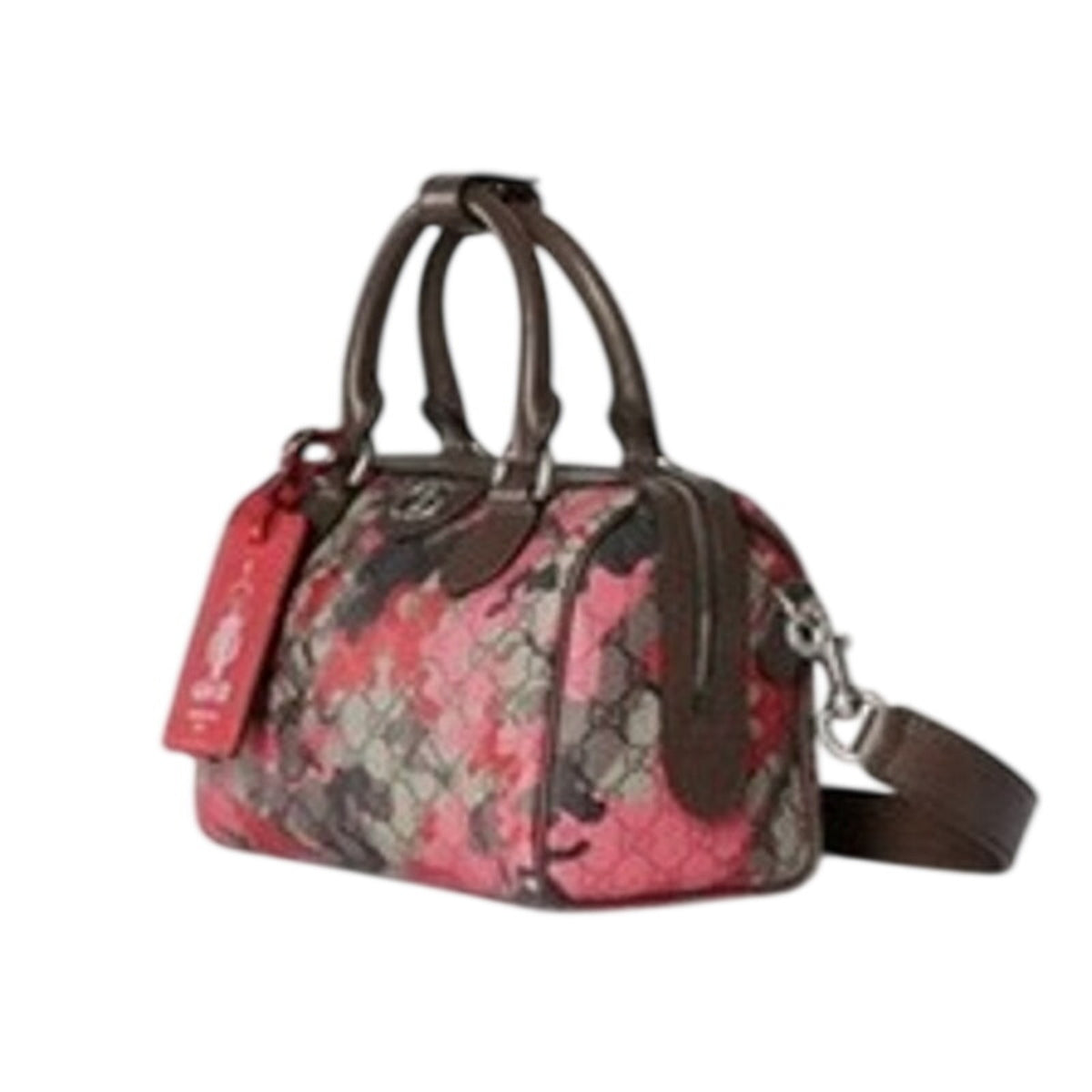 Gucci GG Small Boston Pink Camouflage NWT