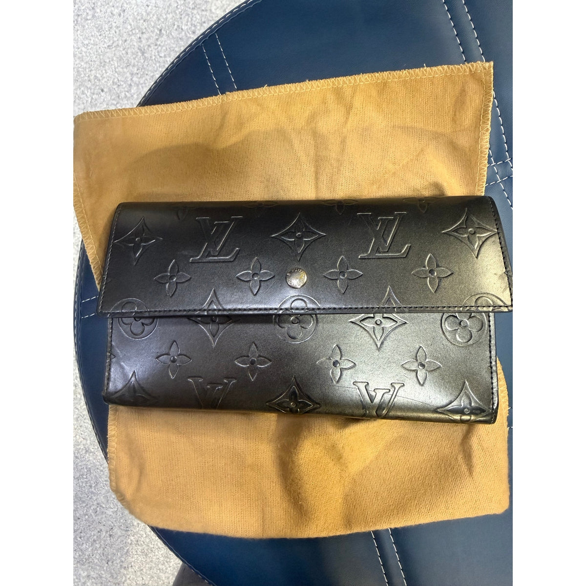 Louis Vuitton Monogram Mat Stockton tote bag black,monogram pattern & Wallet