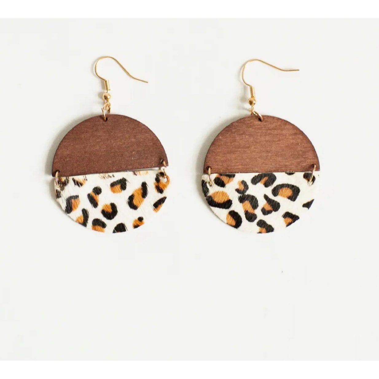 Georgia Earring - White Leopard