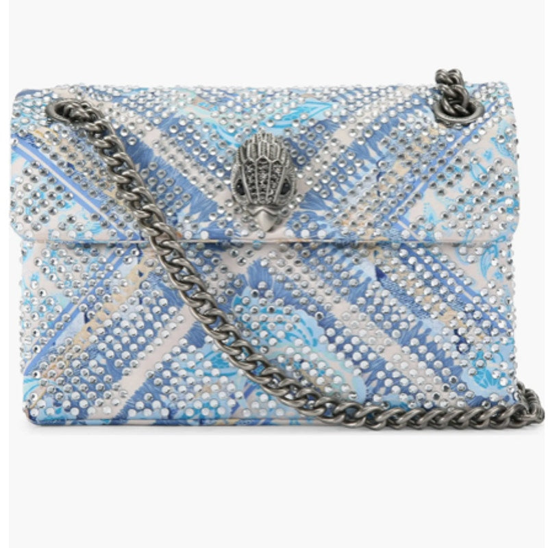 Kurt Geiger London Mini Kensington Embellished Fabric Convertible Crossbody Bag