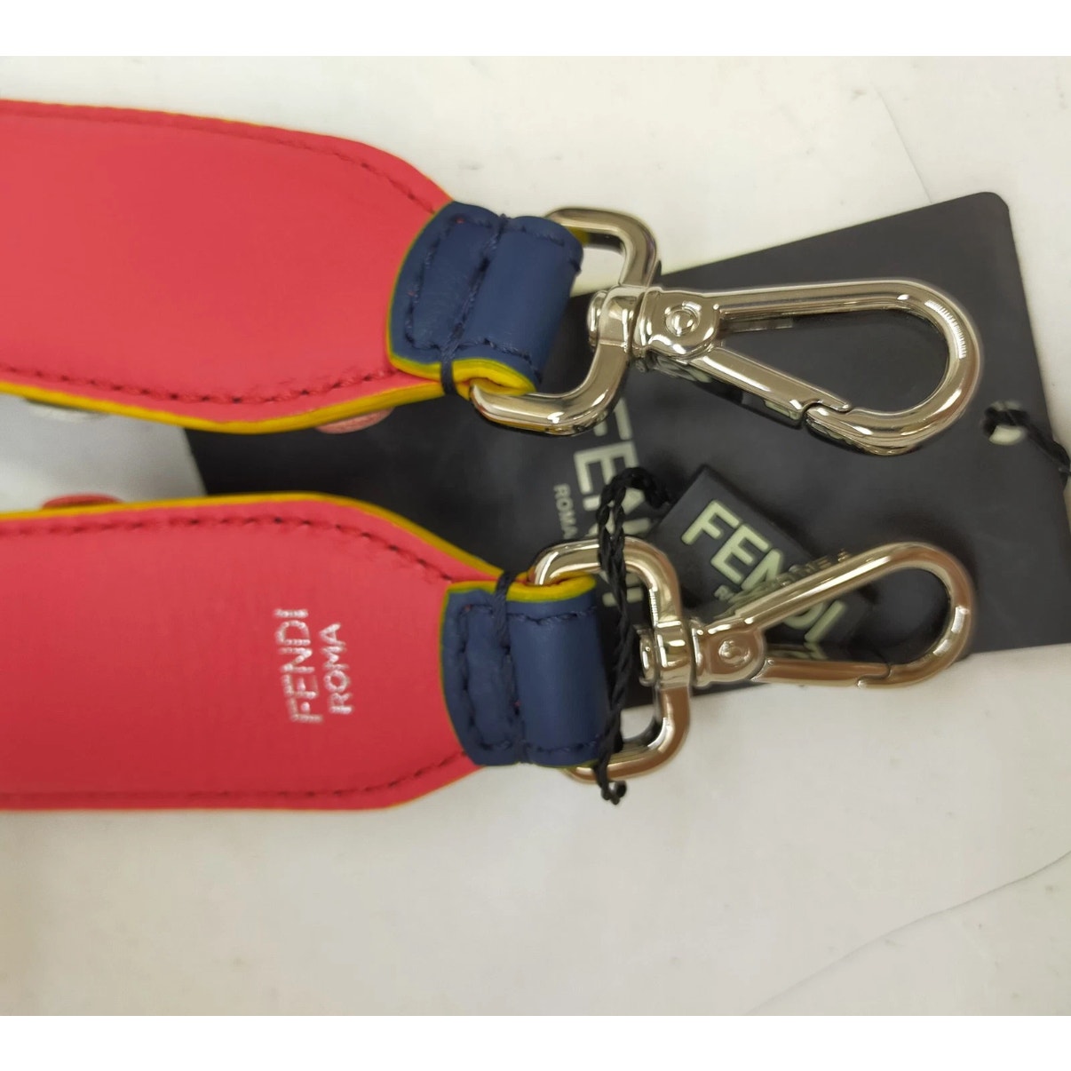 Fendi Shoulder Strap Navy Blue Leather 4724356