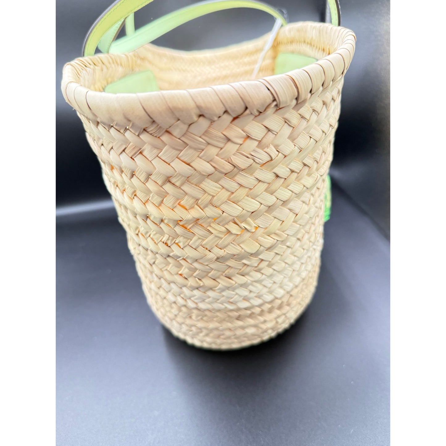 NWT GUCCI RAFFIA TOTE BAG WITH LOGO & COA 10.23 x 8.58 x 7.08