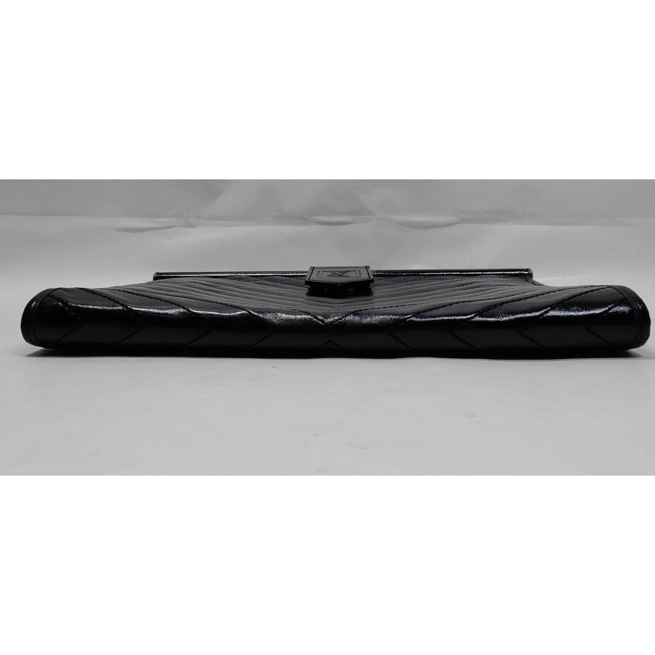 Yves Saint Laurent Clutch Bag Black Leather