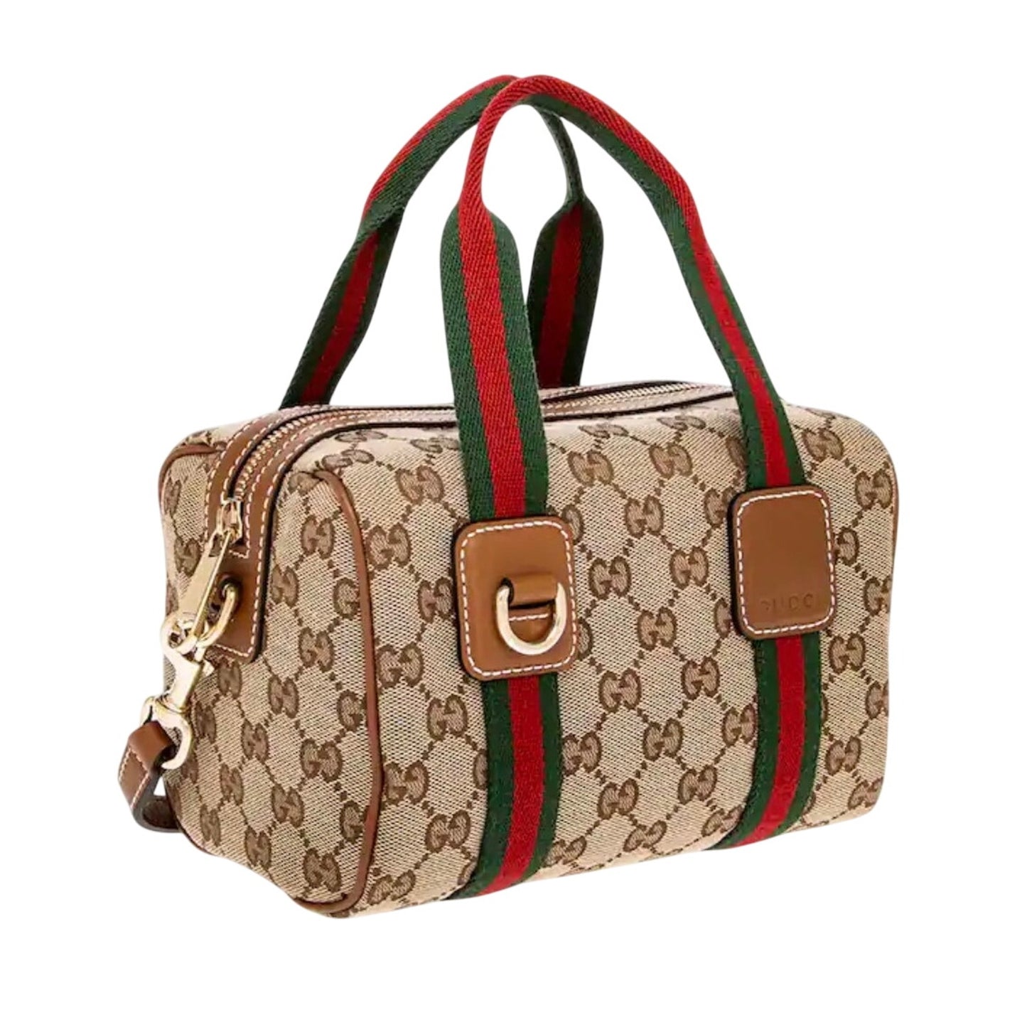 Gucci GG Brown with Ophidia Strap Boston NWT