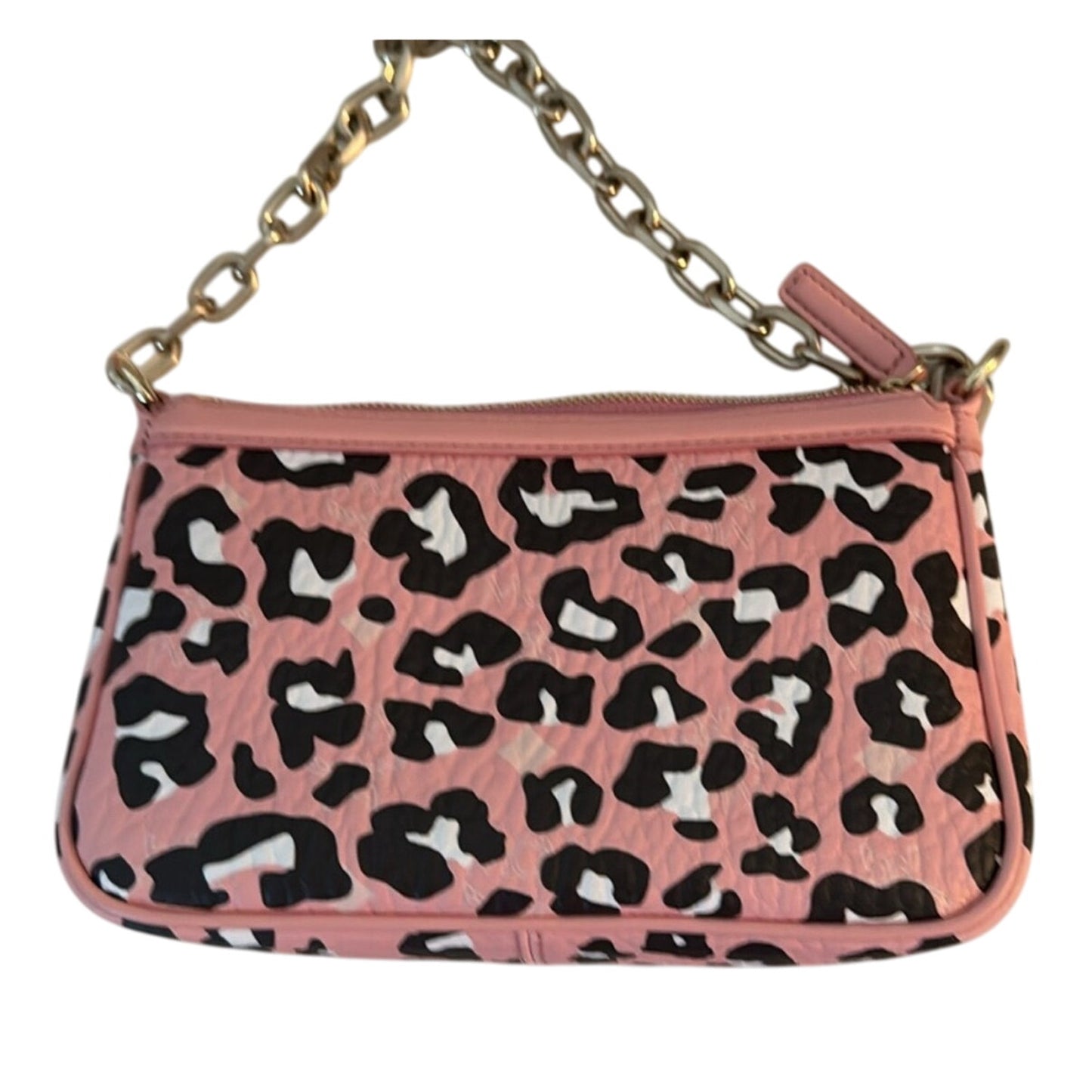 MCM AREN LEOPARD PRINT CHAIN LINKED SHOULDER BAG NEW W BOX AND DUSTBAG