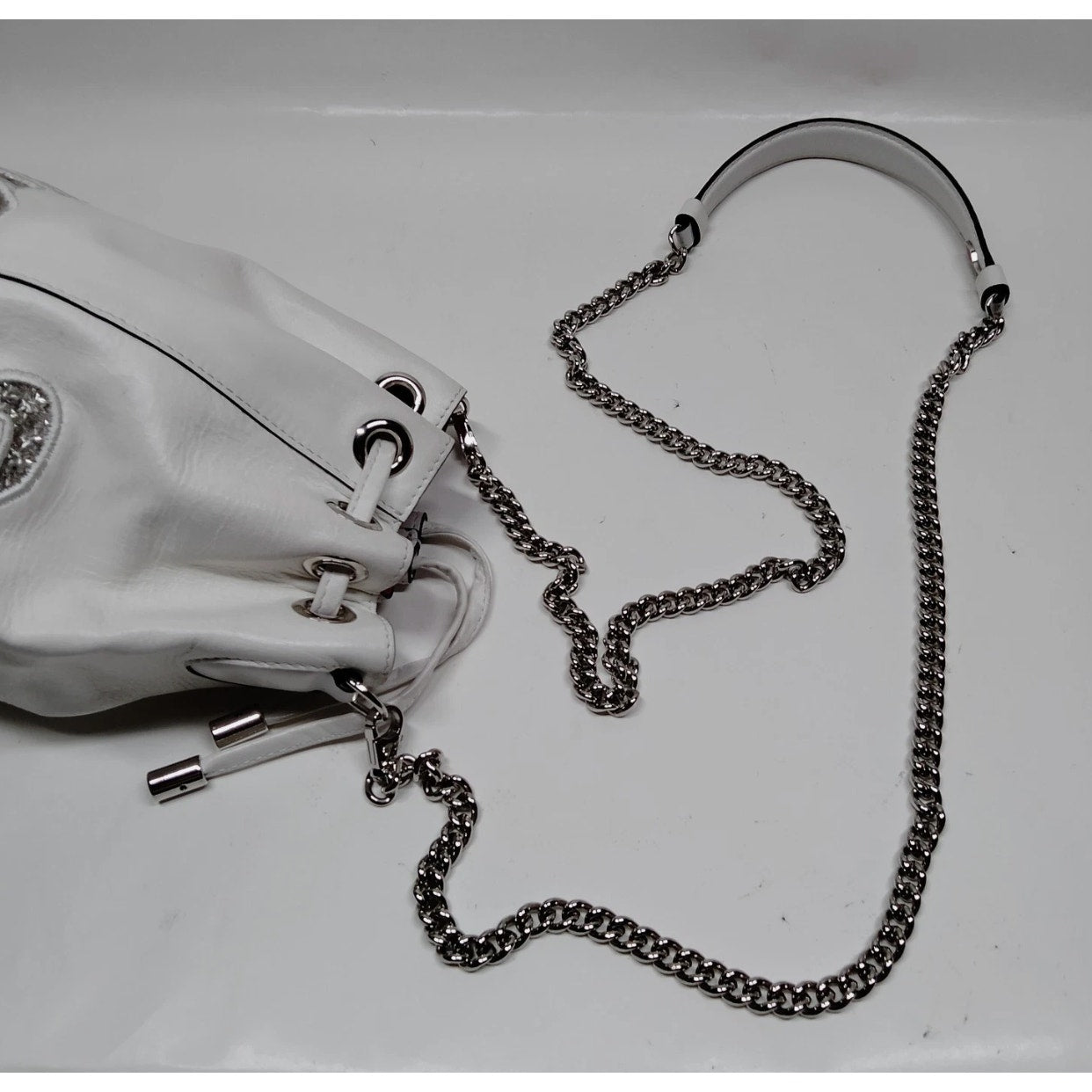 CHRISTIAN LOUBOUTIN MARY JANE BUCKET BAG EUC
