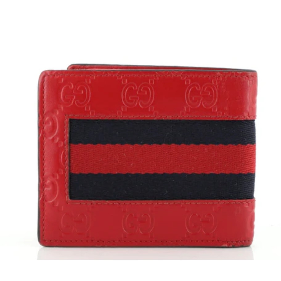 Gucci GG Guccissima Red Ophidia Wallet EUC