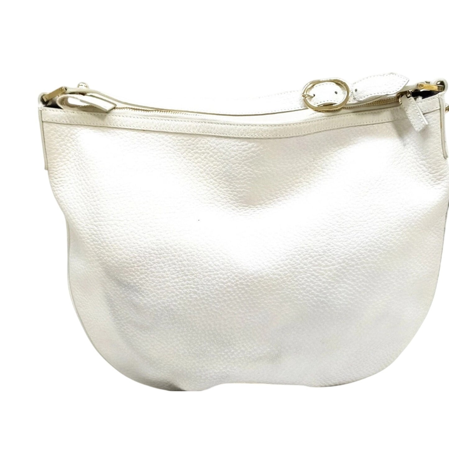 Gucci Hand Bag Sherry Line White Leather PRISTINE