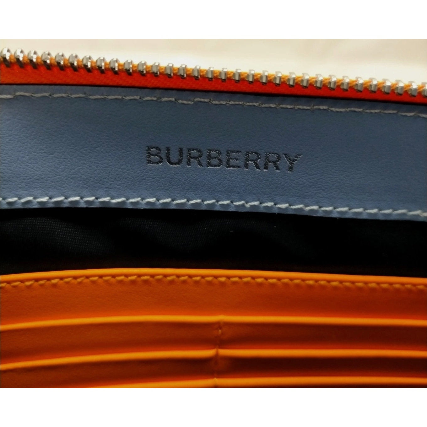 Burberry Clutch Bag Multi Color Leather EUC