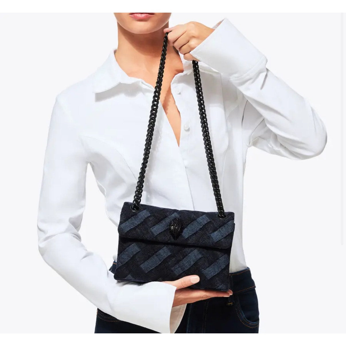 Kurt Geiger London SOLD OUT MINI DENIM KENSINGTON BAG