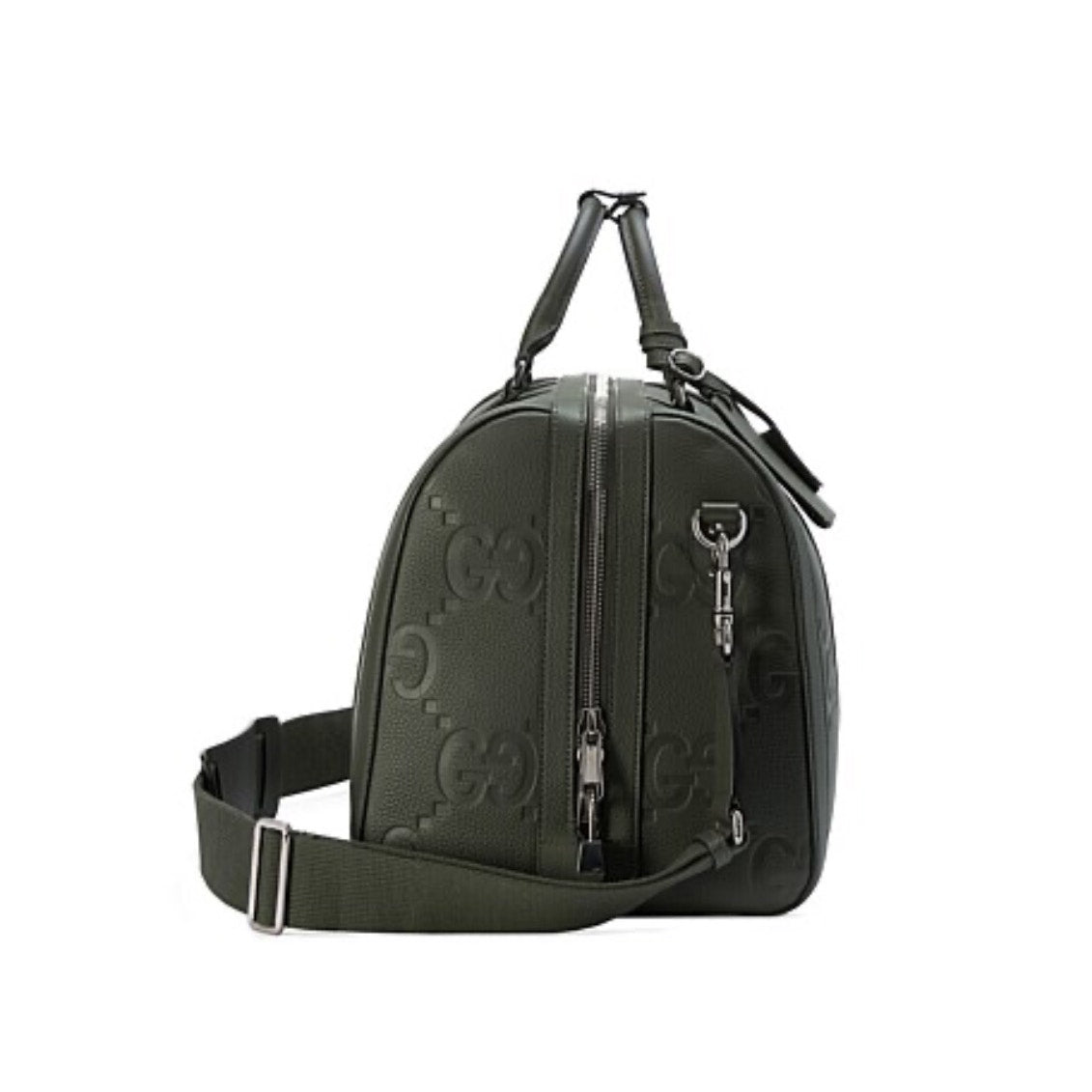 GUCCI JUMBO GG MEDIUM DUFFLE GREEN 20.4 x 13.5