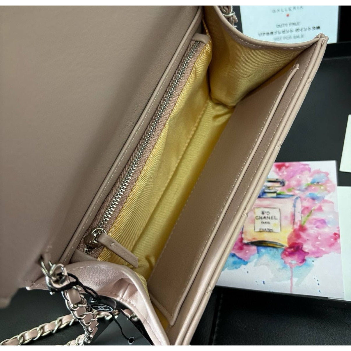 Chanel Beauty WOC, Pink with Silver Hardware