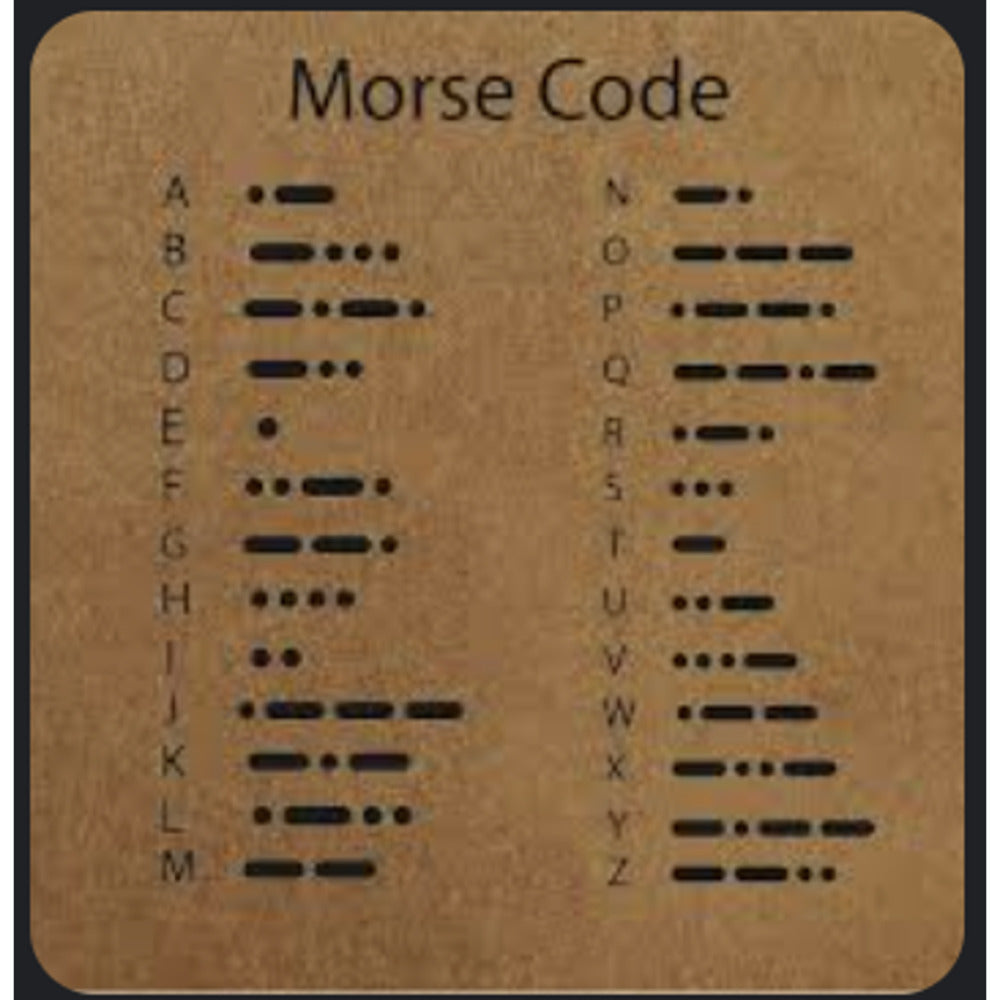 Morse Code Silver Plated Beaded BREATHE Bracelet