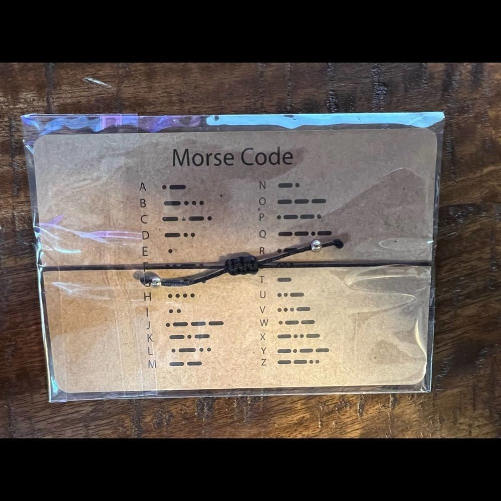 Your Choice Morse Code Bracelet Sober AF