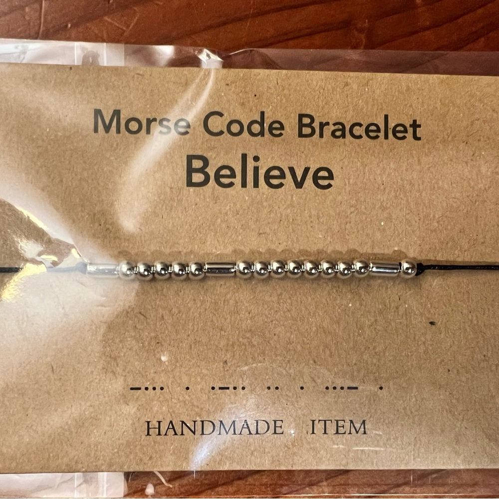 Your Choice Morse Code Bracelet Sober AF