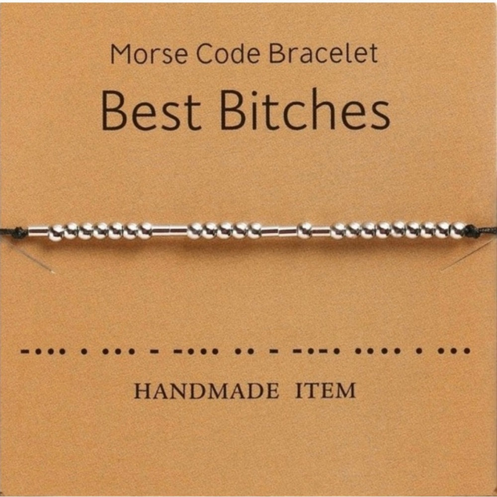 Your Choice Morse Code Bracelet Sober AF