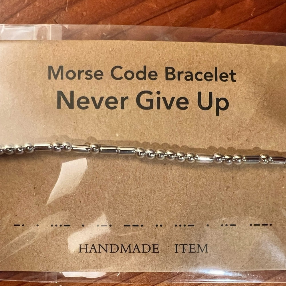 Your Choice Morse Code Bracelet Sober AF