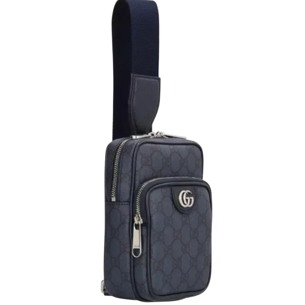 NWT GUCCI GG OPHIDIA BLUE AND BLACK CROSSBODY