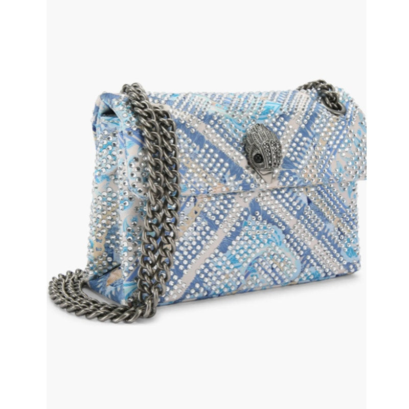Kurt Geiger London Mini Kensington Embellished Fabric Convertible Crossbody Bag