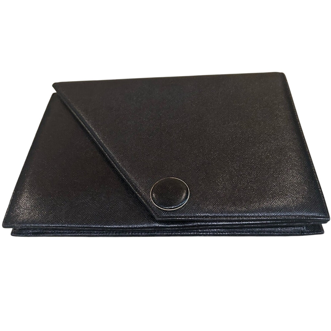 YSL Saint Laurent Vintage Saffiano Leather Clutch