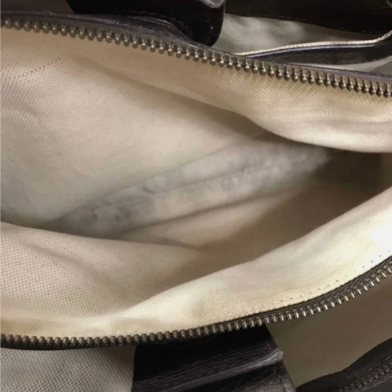 Gucci Bamboo Shopper Tote Bag Bronze-Toned Python Skin Black Bamboo Handle EUC