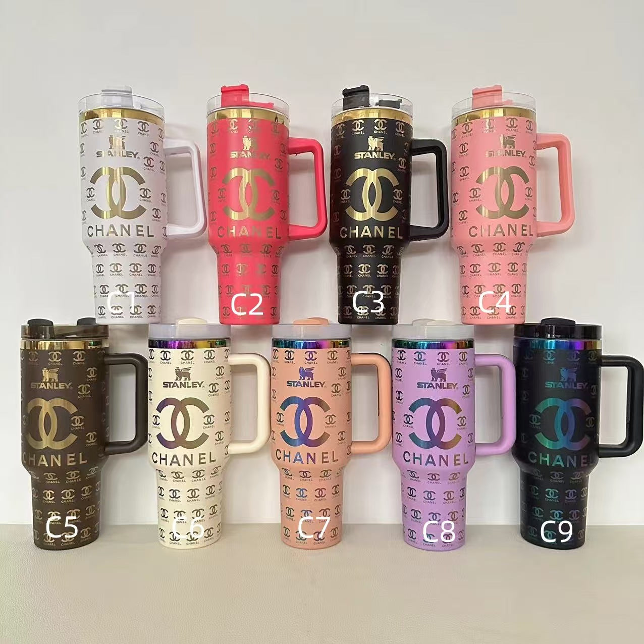 LASER ENGRAVED STANLEY 40OZ NIB WITH FUN PRINTS