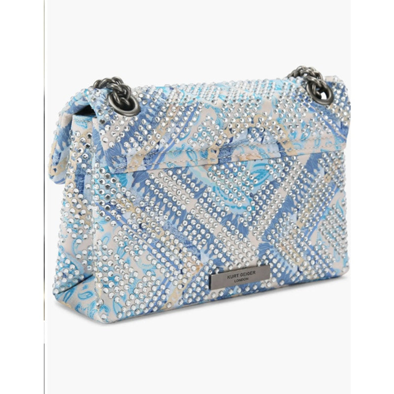 Kurt Geiger London Mini Kensington Embellished Fabric Convertible Crossbody Bag