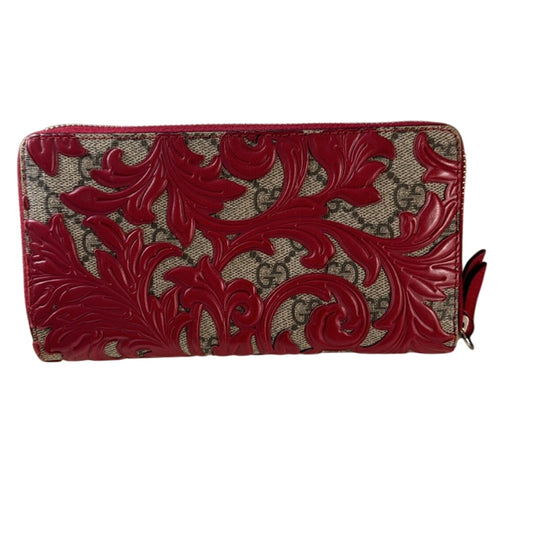 Gucci GG Supreme Arabesque Long Wallet Pristine