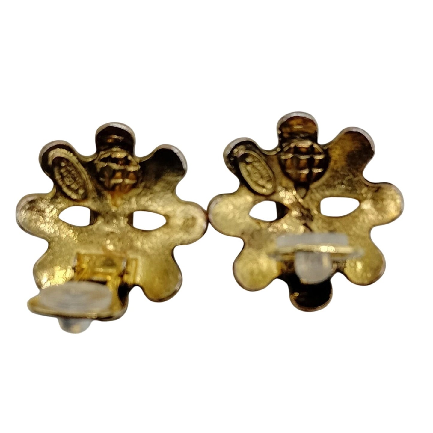 Chanel Gold Plated Clip Earrings