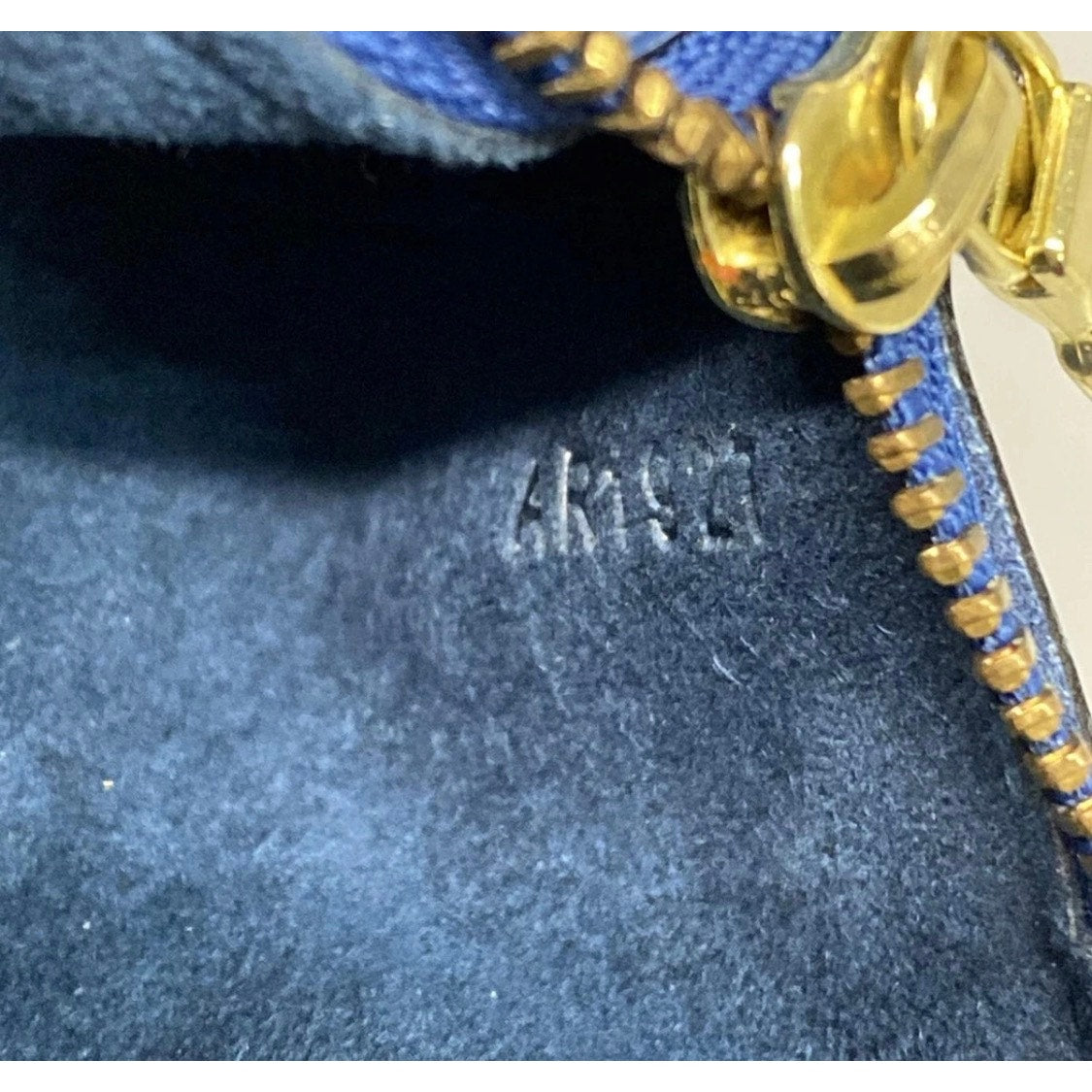 LOUIS VUITTON Soufflot Toledo Blue Epi Handbag W Pouch EUC
