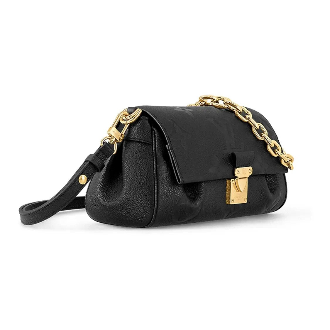 lillyscloset777 Louis Vuitton Favorite Black Empreinte Leather Used Once Full Inclusion