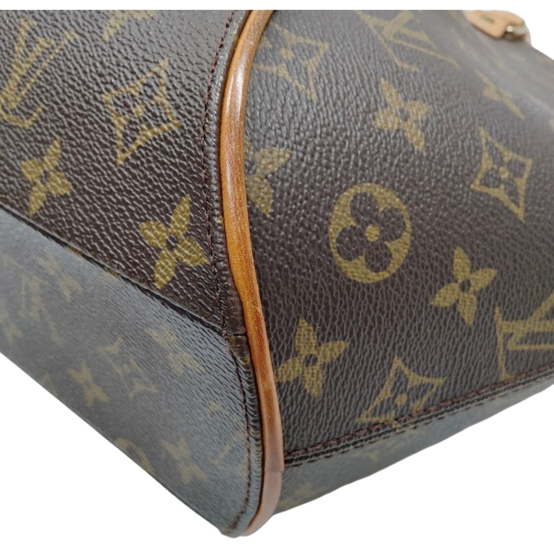 Louis Vuitton LV Hand Bag Ellipse MM Brown Monogram