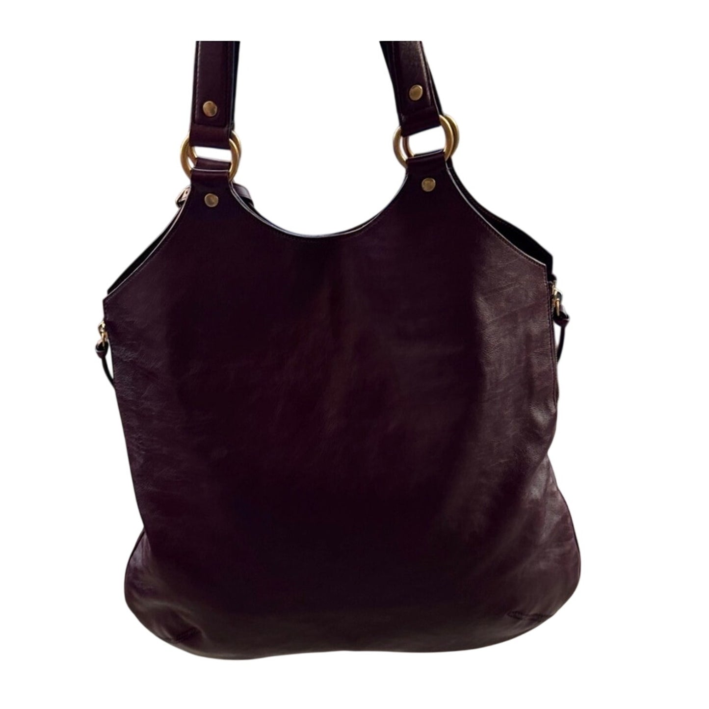 Yves Saint Laurent Purple Large Tribute Tote Bag EUC with COA