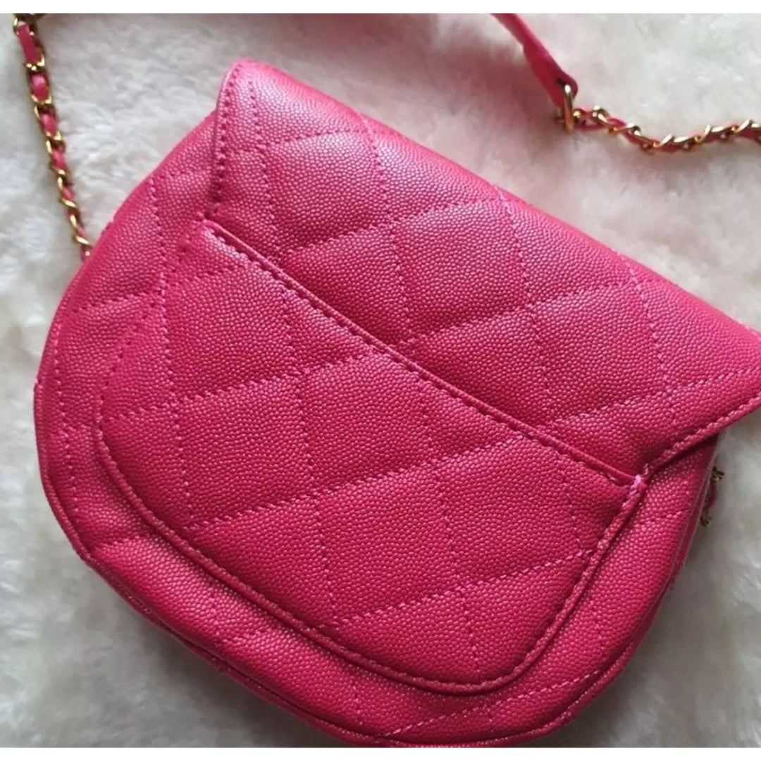 Chanel Beaute NEW Makeup Crossbody Pink DOUBLE CC W/ Box