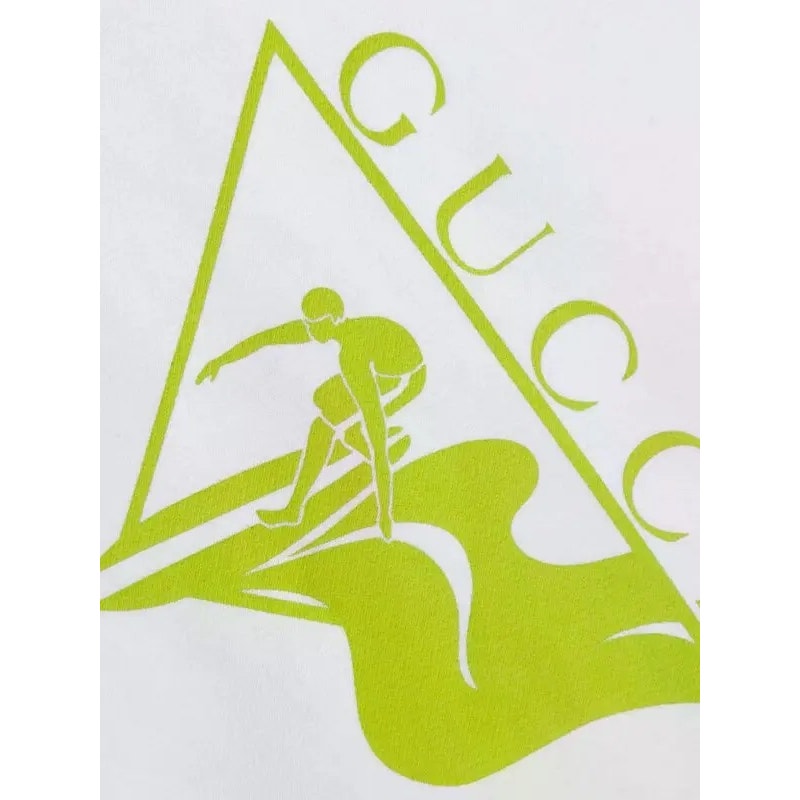 Gucci White Printed Cotton Sweatshirt NWT SZ XL