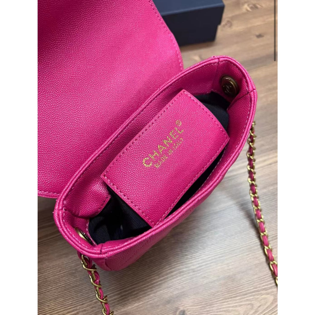 Chanel Beaute NEW Makeup Crossbody Pink DOUBLE CC W/ Box