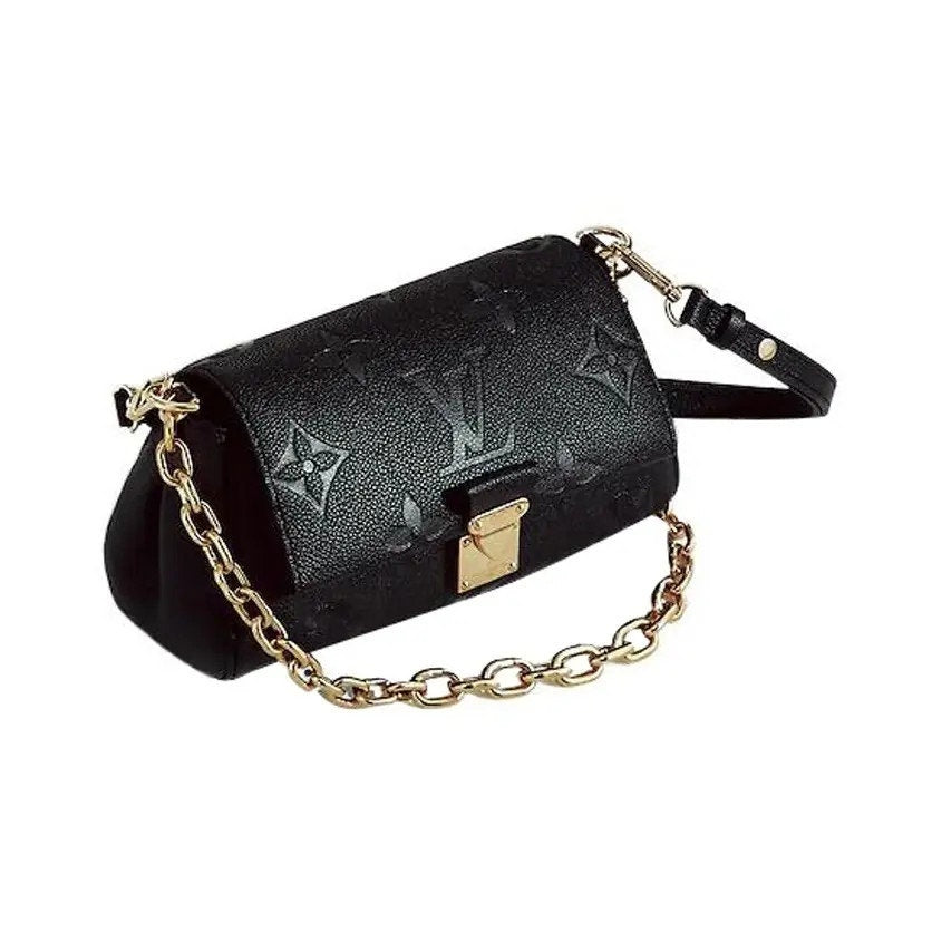 lillyscloset777 Louis Vuitton Favorite Black Empreinte Leather Used Once Full Inclusion