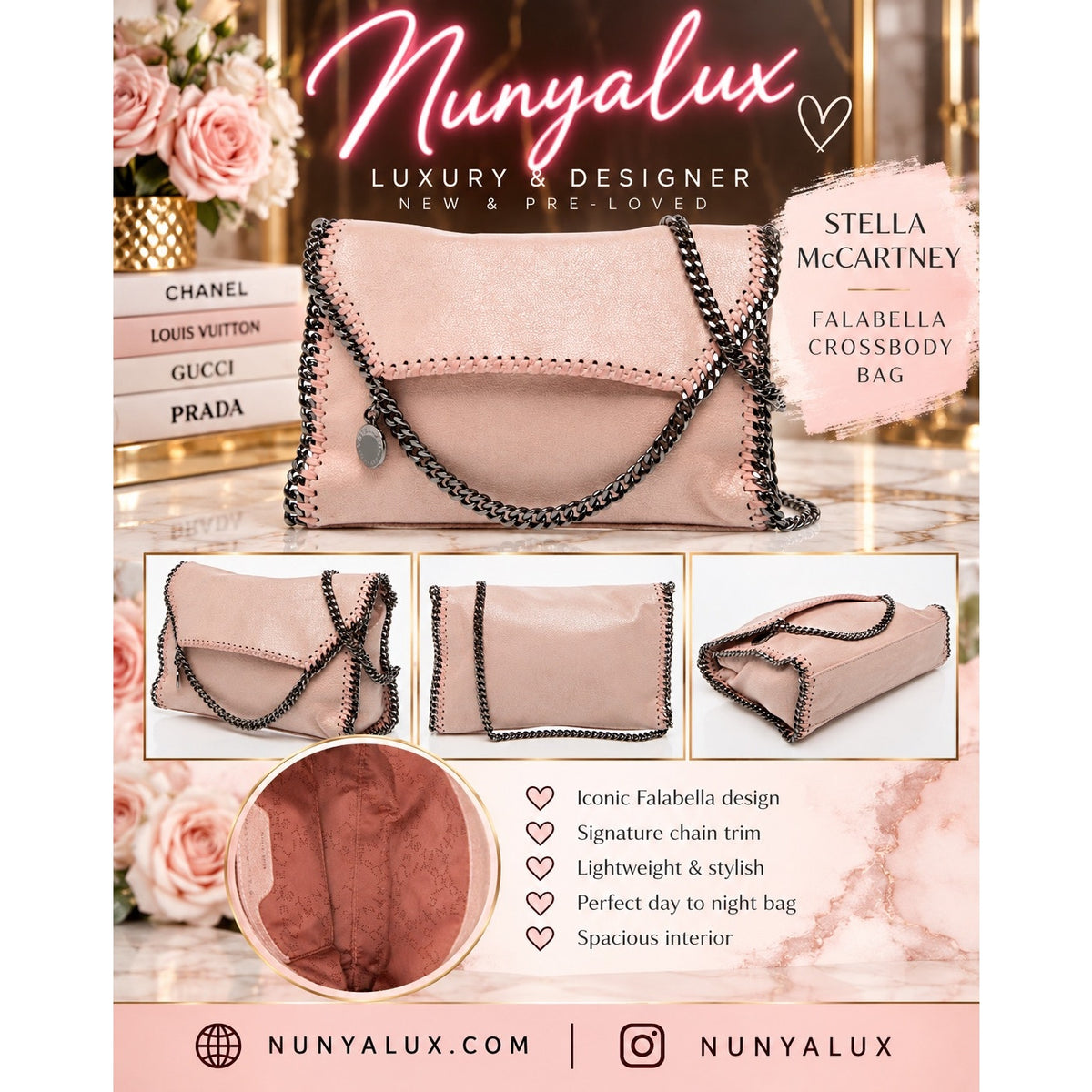 Stella McCartney Falabella Pink Pristine