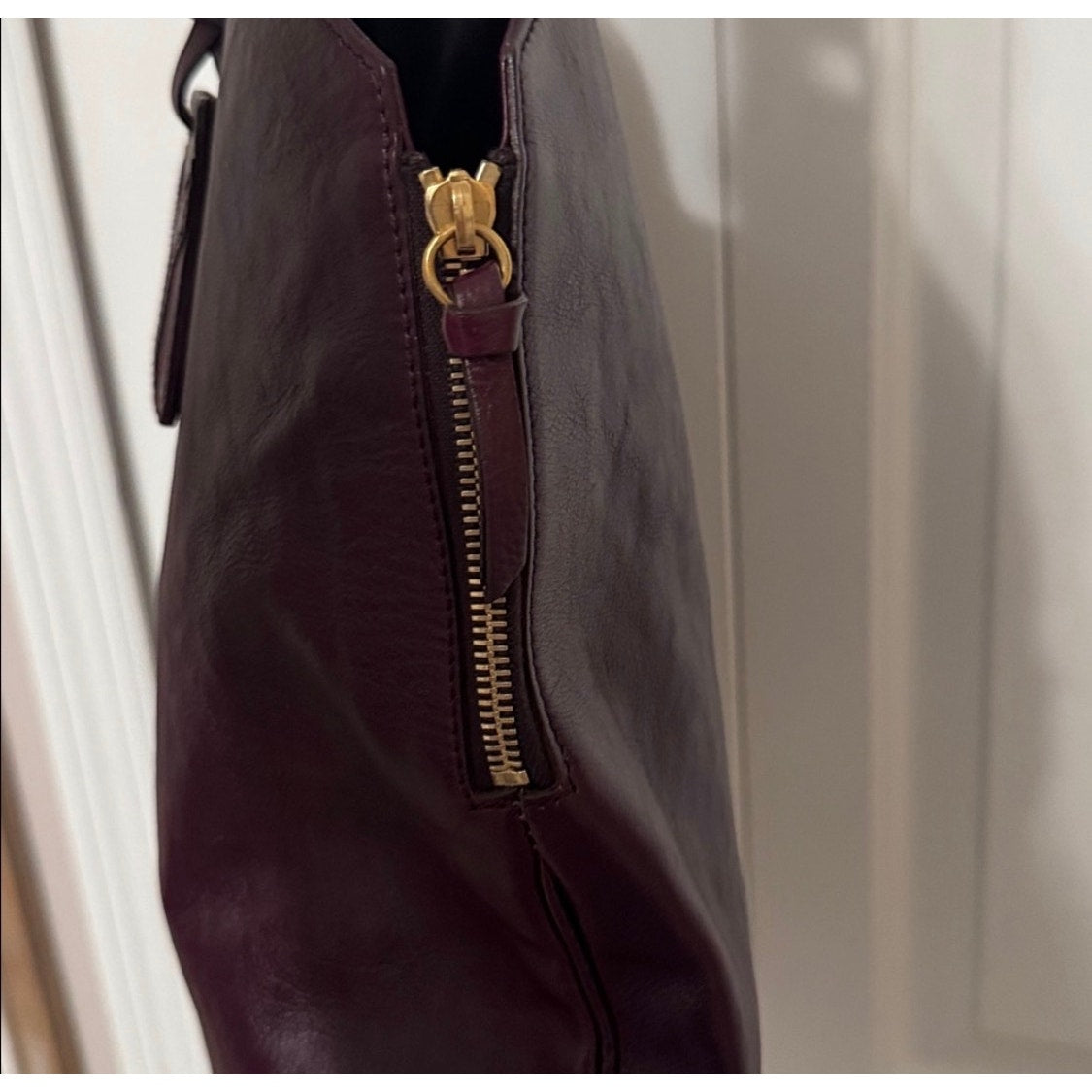 Yves Saint Laurent Purple Large Tribute Tote Bag EUC with COA
