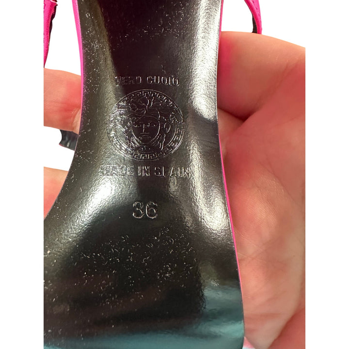 Versace Medusa head sandals fuchsia SZ 6