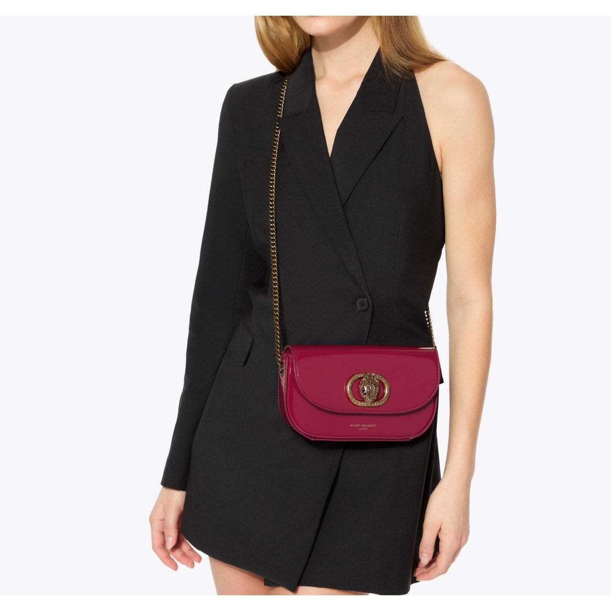Kurt Geiger London SM Chelsea Cross Body Fuchsia