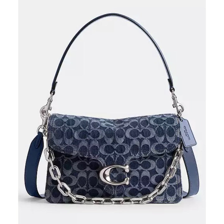 Coach Tabby Sugnature Denim 15 NWT