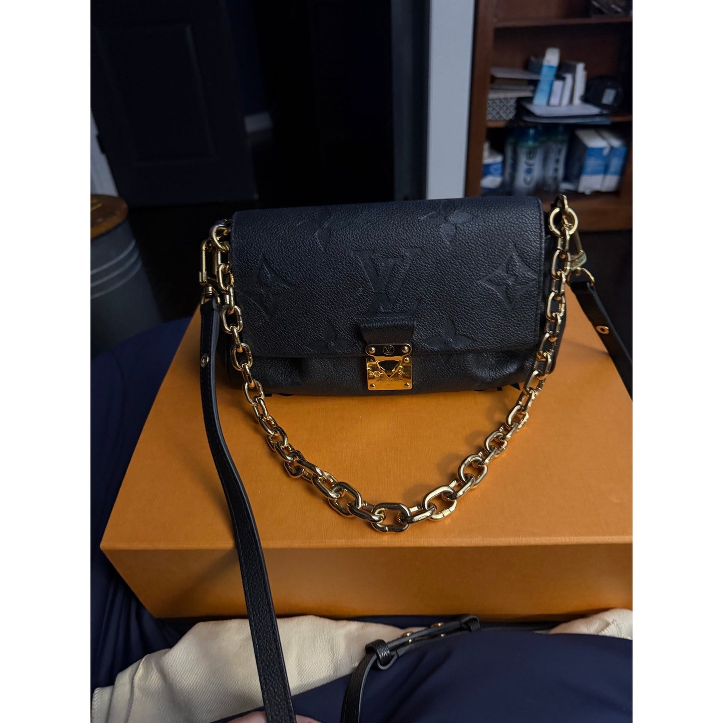 lillyscloset777 Louis Vuitton Favorite Black Empreinte Leather Used Once Full Inclusion