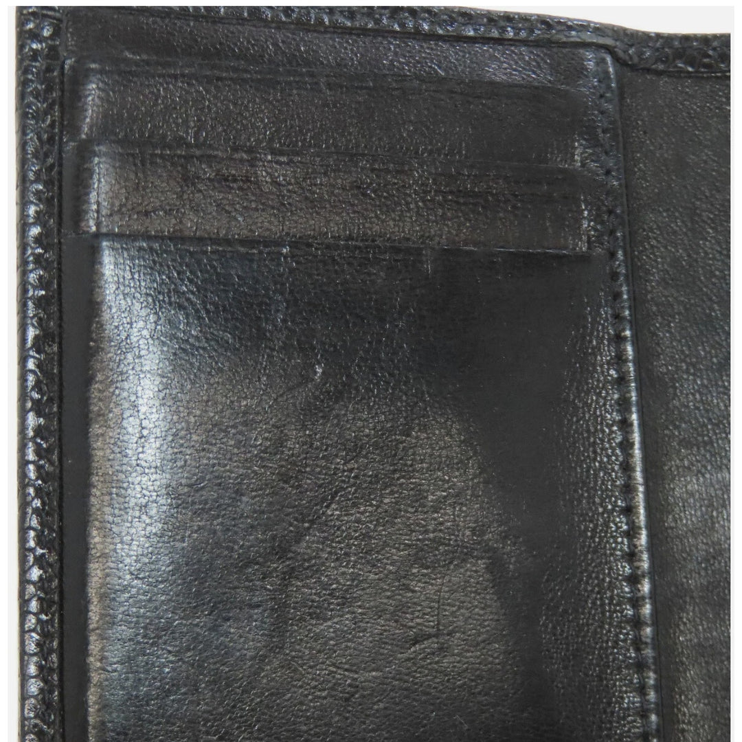 CHANEL Card Case COCO Mark Grained Calfskin Skin PRISTINE