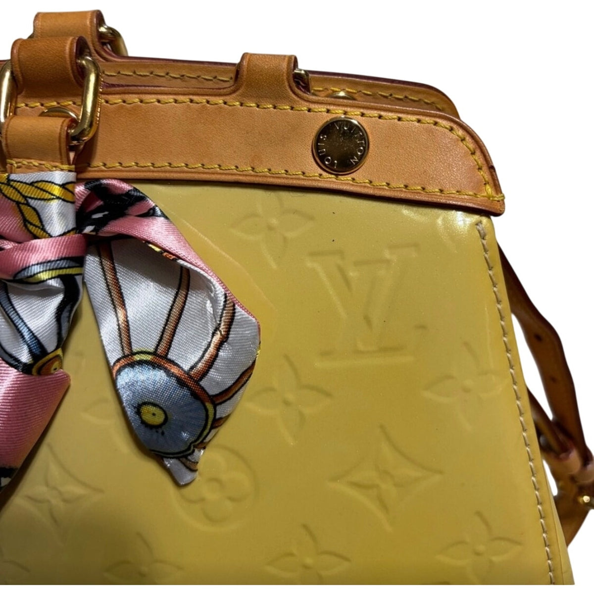 Louis Vuitton Yellow Vernis Brea EUC