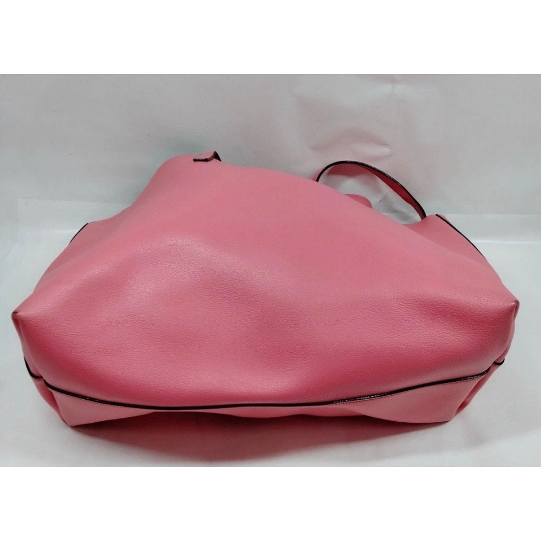 St. Laurent Paris North South Calf Skin Leather Tote Pink EUC