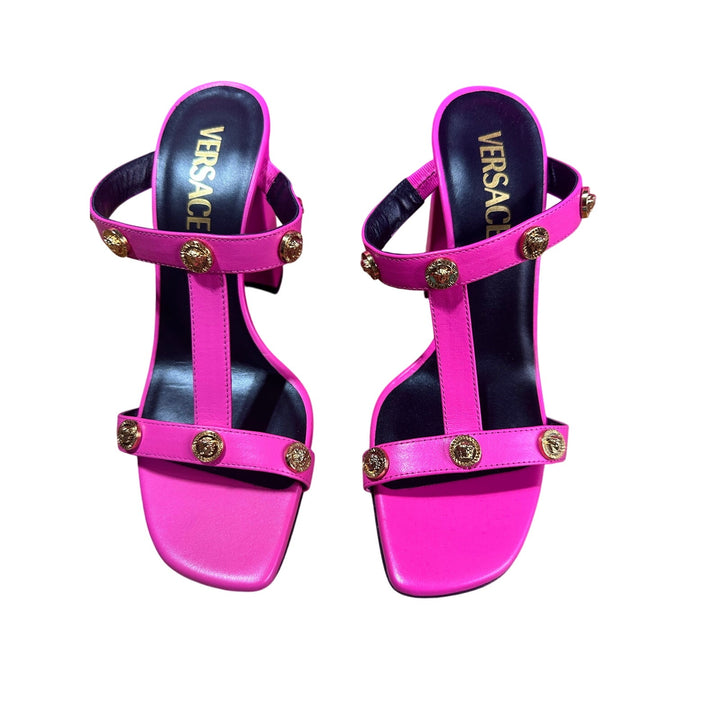 Versace Medusa head sandals fuchsia SZ 6