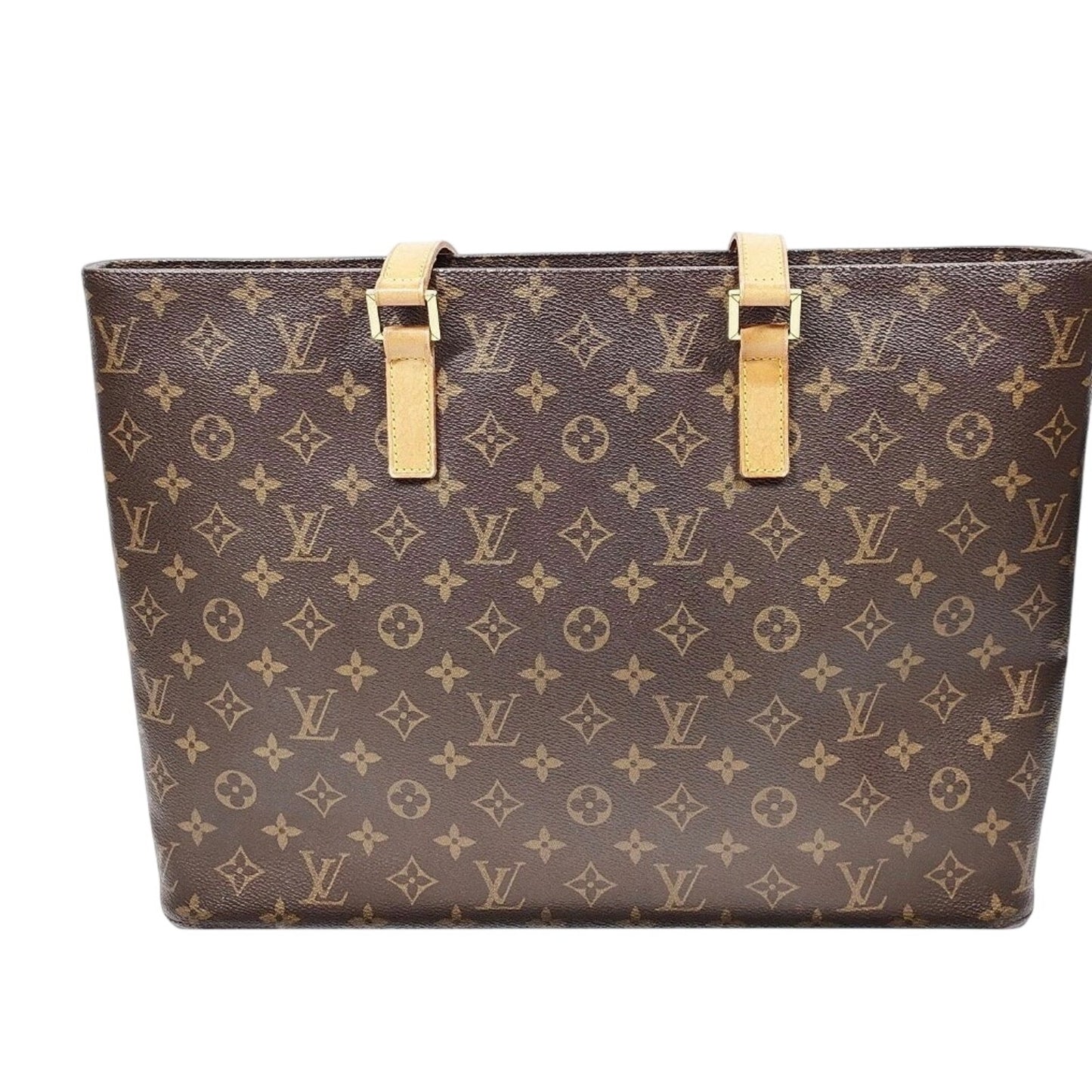 Louis Vuitton LV Shoulder Bag Luco Brown Monogram  EUC
