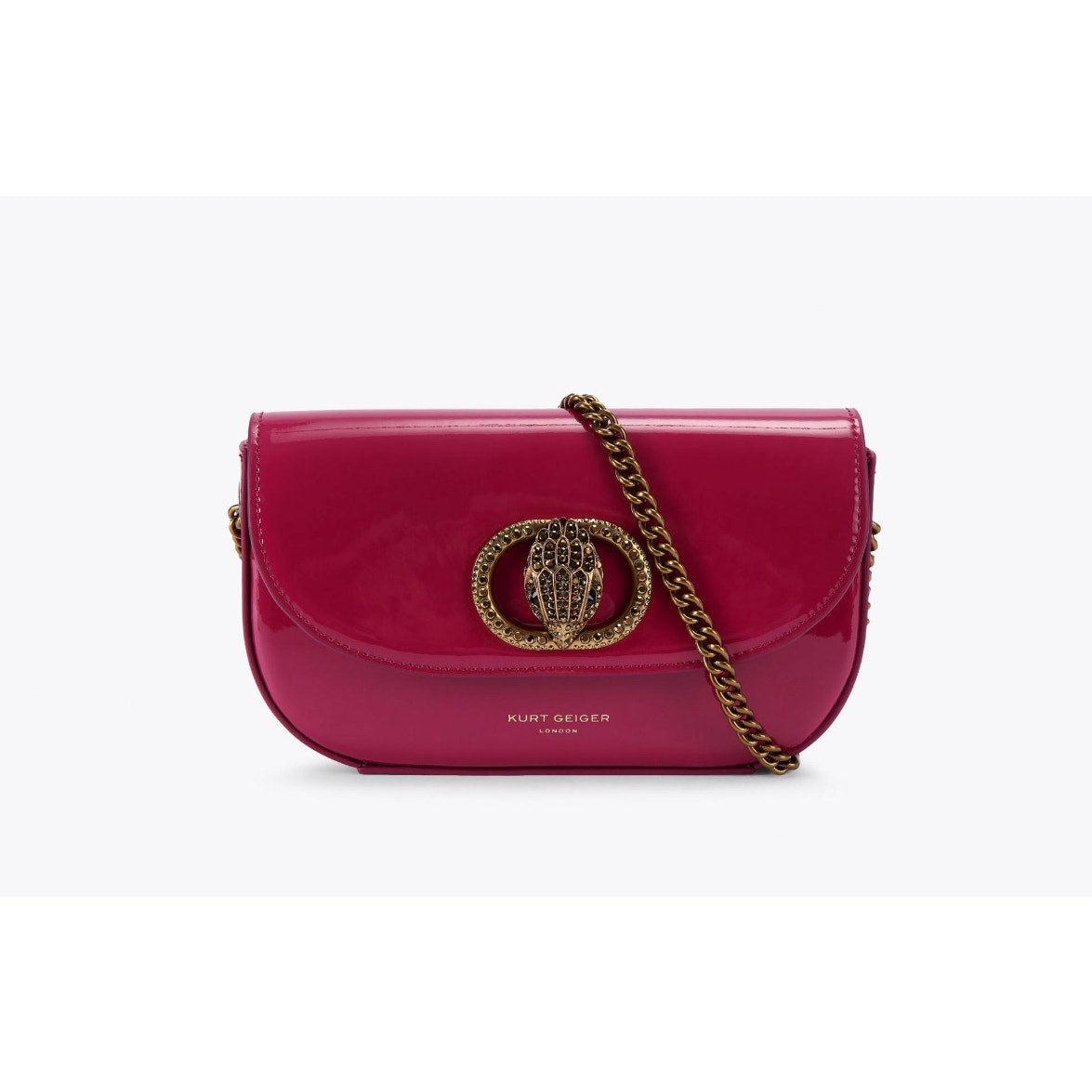 Kurt Geiger London SM Chelsea Cross Body Fuchsia